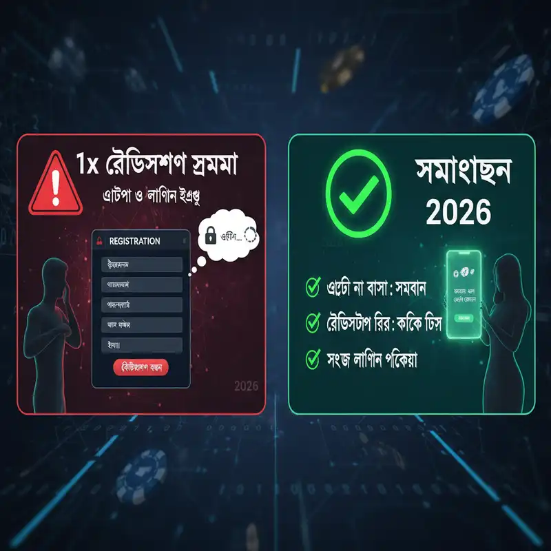 ১x রেজিস্ট্রেশন সমস্যা ও সমাধান ২০২৬